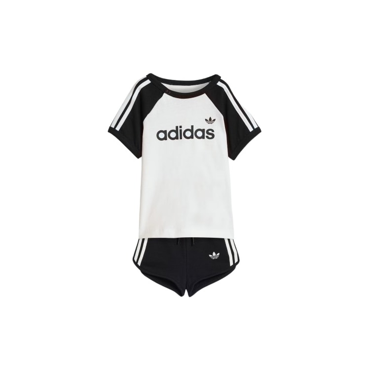 CONJUNTO INFANTIL ADIDAS KD1055 - Preto/branco