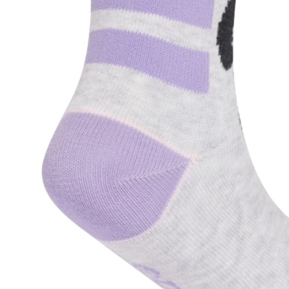 MEIA ADIDAS TRIPACK MINNIE KQ9851 - Cinza/lilas/branco