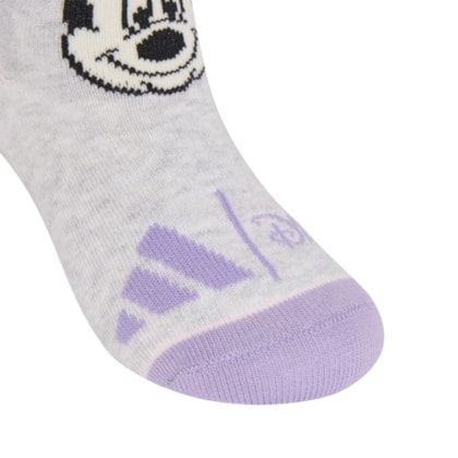 MEIA ADIDAS TRIPACK MINNIE KQ9851 - Cinza/lilas/branco