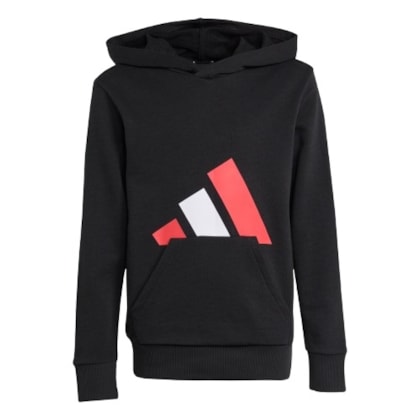 MOLETOM ADIDAS JY0301 - Preto/vermelho/branco