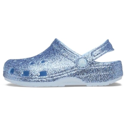 SANDALIA CROCS CLASSIC CHUNKY GLITTER CLOG 211940 - Gliter Azul