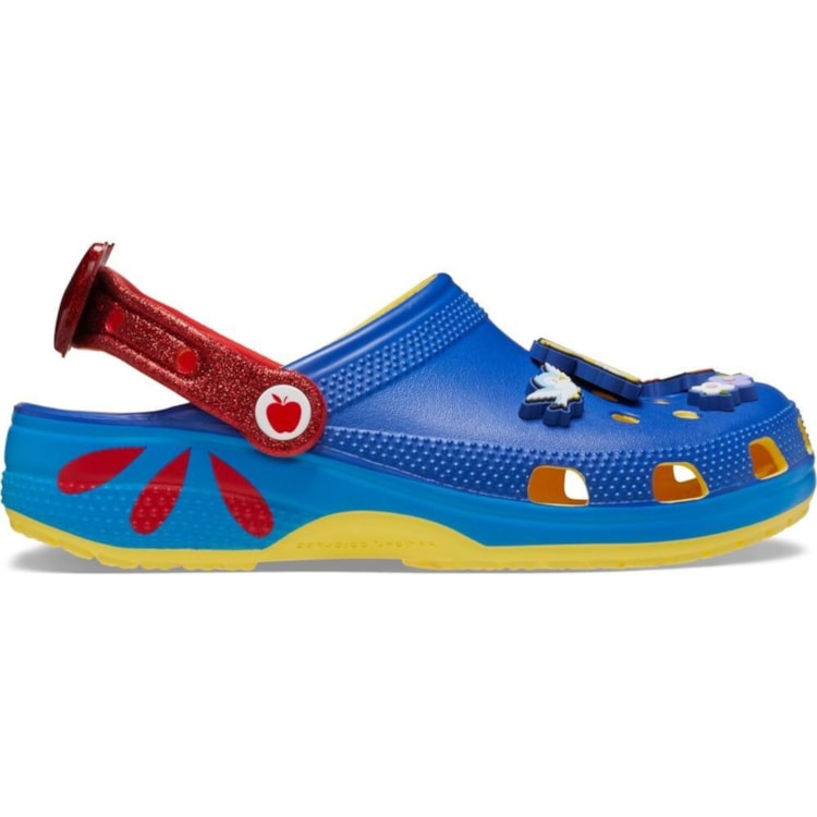 SANDALIA CROCS CLASSIC CLOG SNOW 209495 - Azul/amarelo