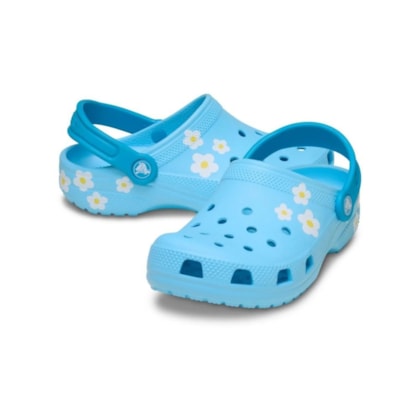 SANDALIA CROCS CLASSIC DAISY CLOG K  211257 - Azul Bb