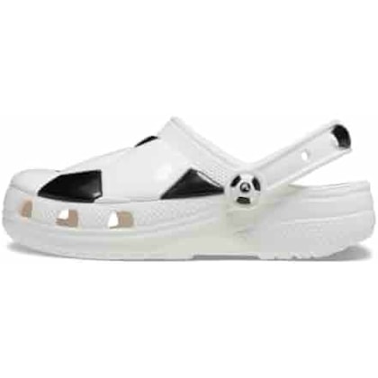 SANDALIA CROCS CLASSIC SOCCER BALL CLOG T 210023 - Branco/preto