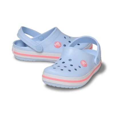 SANDALIA CROCS CROCBAND CLOG 207005 - Azul Bb/coral