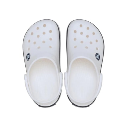 SANDALIA CROCS CROCBAND CLOG 207006 - Off White/marinho