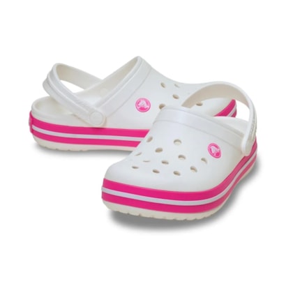 SANDALIA CROCS CROCBAND CLOG 207006 - Off White/pink