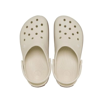 SANDALIA CROCS CROCBAND GUM CLOG 212756 - Branco/bege