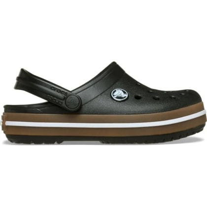 SANDALIA CROCS CROCBAND GUM CLOG 212776 - Preto/marrom