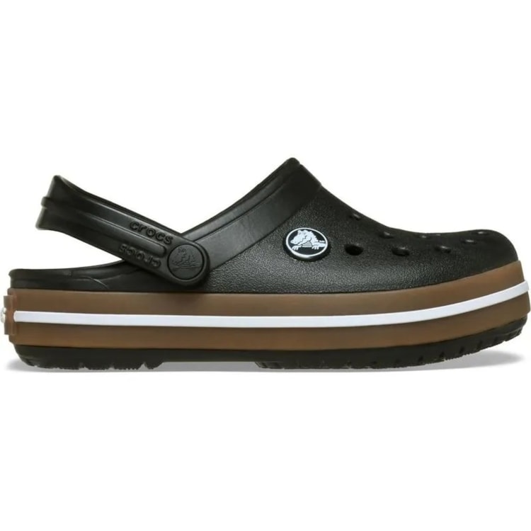 SANDALIA CROCS CROCBAND GUM CLOG 212776 - Preto/marrom