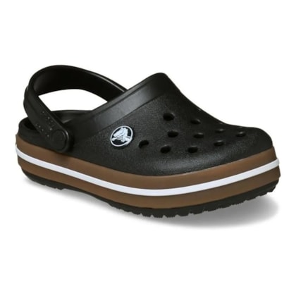 SANDALIA CROCS CROCBAND GUM CLOG 212776 - Preto/marrom
