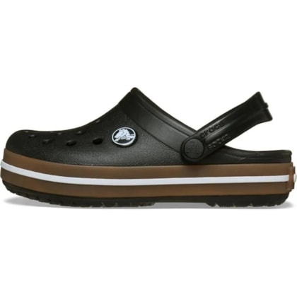 SANDALIA CROCS CROCBAND GUM CLOG 212776 - Preto/marrom