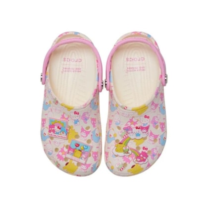 SANDALIA CROCS HELLO KITTY AND FRIENDS 212685 - Bege/rosa