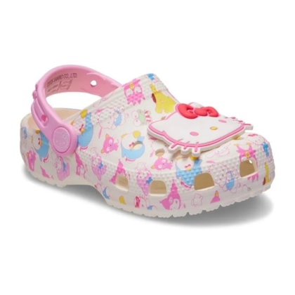 SANDALIA CROCS HELLO KITTY AND FRIENDS 212686 - Bege/rosa