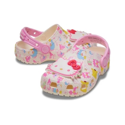 SANDALIA CROCS HELLO KITTY AND FRIENDS 212686 - Bege/rosa