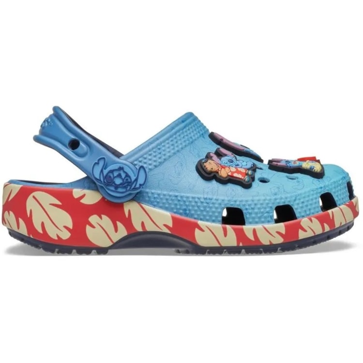SANDALIA CROCS STITCH IAM CLASSIC CLOG 213007 - Azul/vermelho