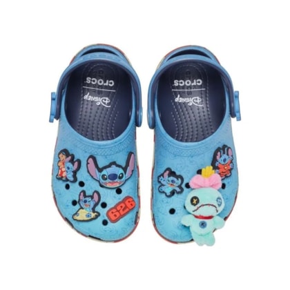 SANDALIA CROCS STITCH IAM CLASSIC CLOG 213008 - Azul/vermelho
