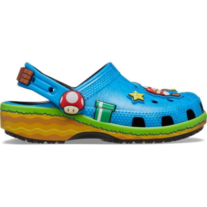 SANDALIA CROCS SUPER MARIO CORE CLASSIC CLOG 212140 - Azul