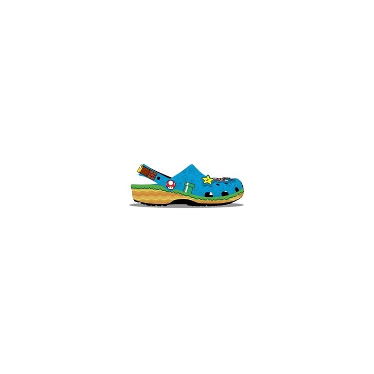 SANDALIA CROCS SUPER MARIO CORE CLASSIC CLOG 212140 - Azul