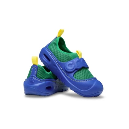 SANDALIA CROCS SWIFTWATER SPLASH 210620 - Verde/azul