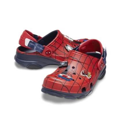SANDALIA CROCS TERRAIN CLOG MARVEL SPIDER-MAN 208786 - Marinho/vermelho