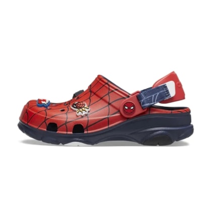 SANDALIA CROCS TERRAIN CLOG MARVEL SPIDER-MAN 208786 - Marinho/vermelho