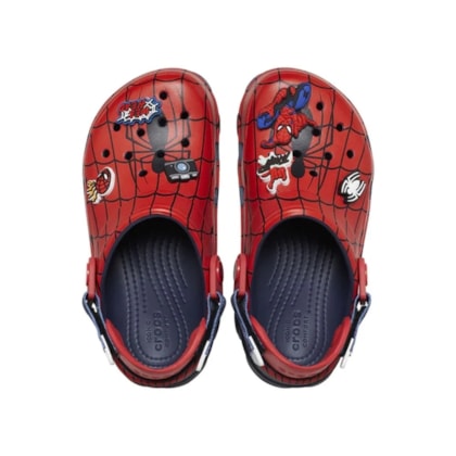 SANDALIA CROCS TERRAIN CLOG MARVEL SPIDER-MAN 208786 - Marinho/vermelho